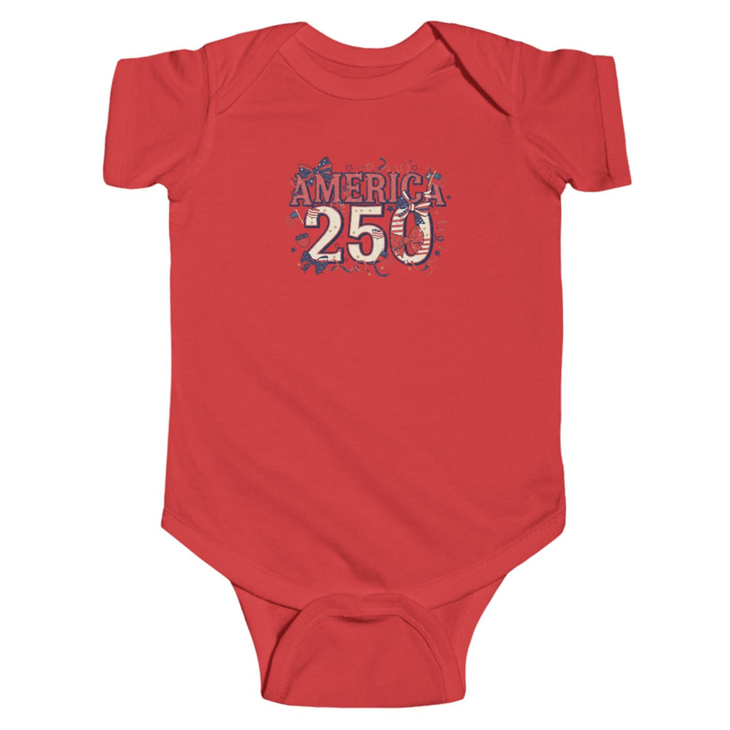 'America 250' Patriotic 4th of July Baby Onesie
