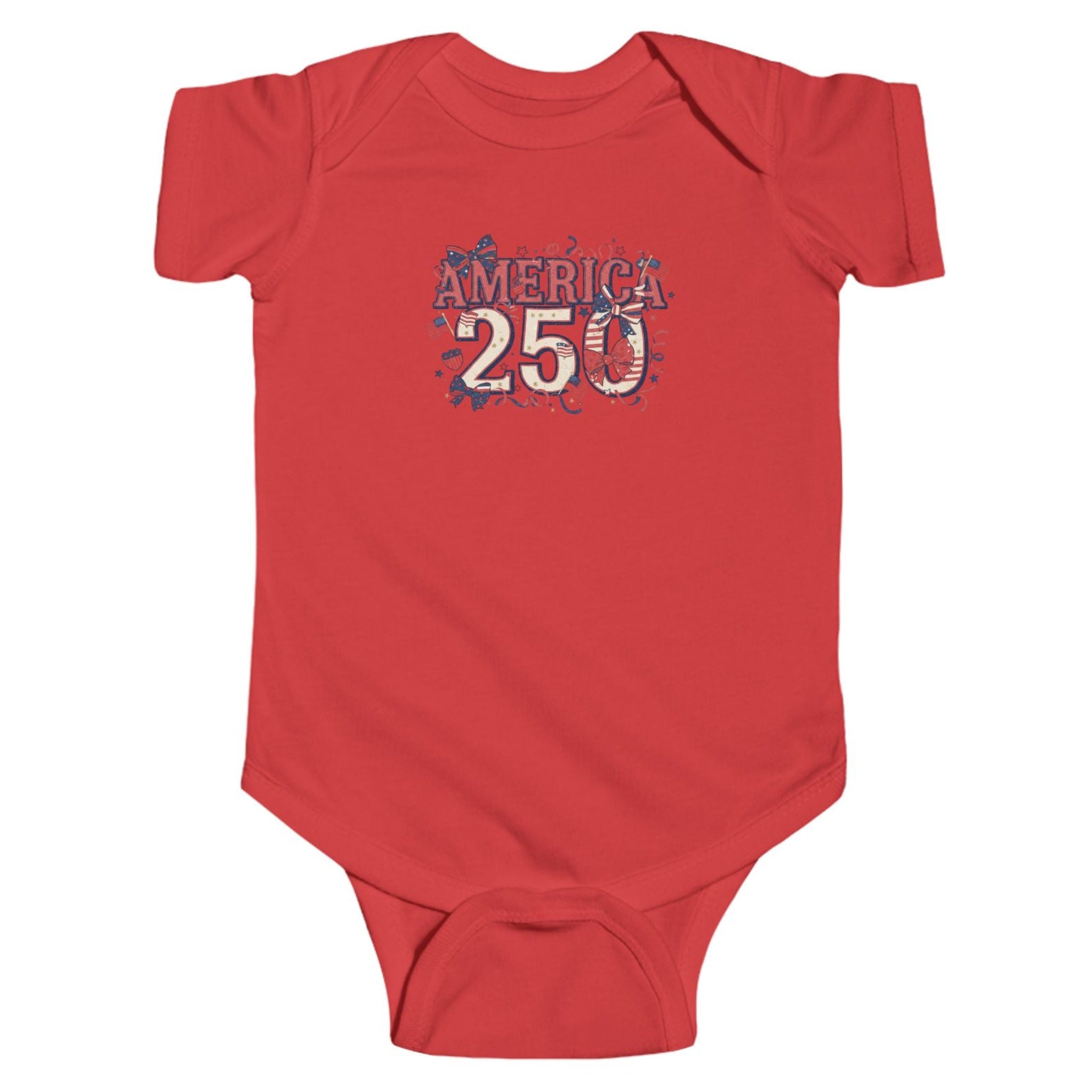 'America 250' Patriotic 4th of July Baby Onesie