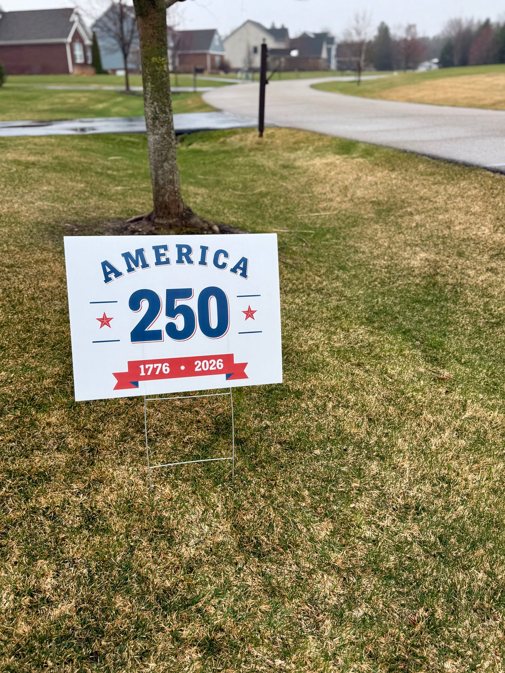 America 250 -  1776-2026 Yard Sign