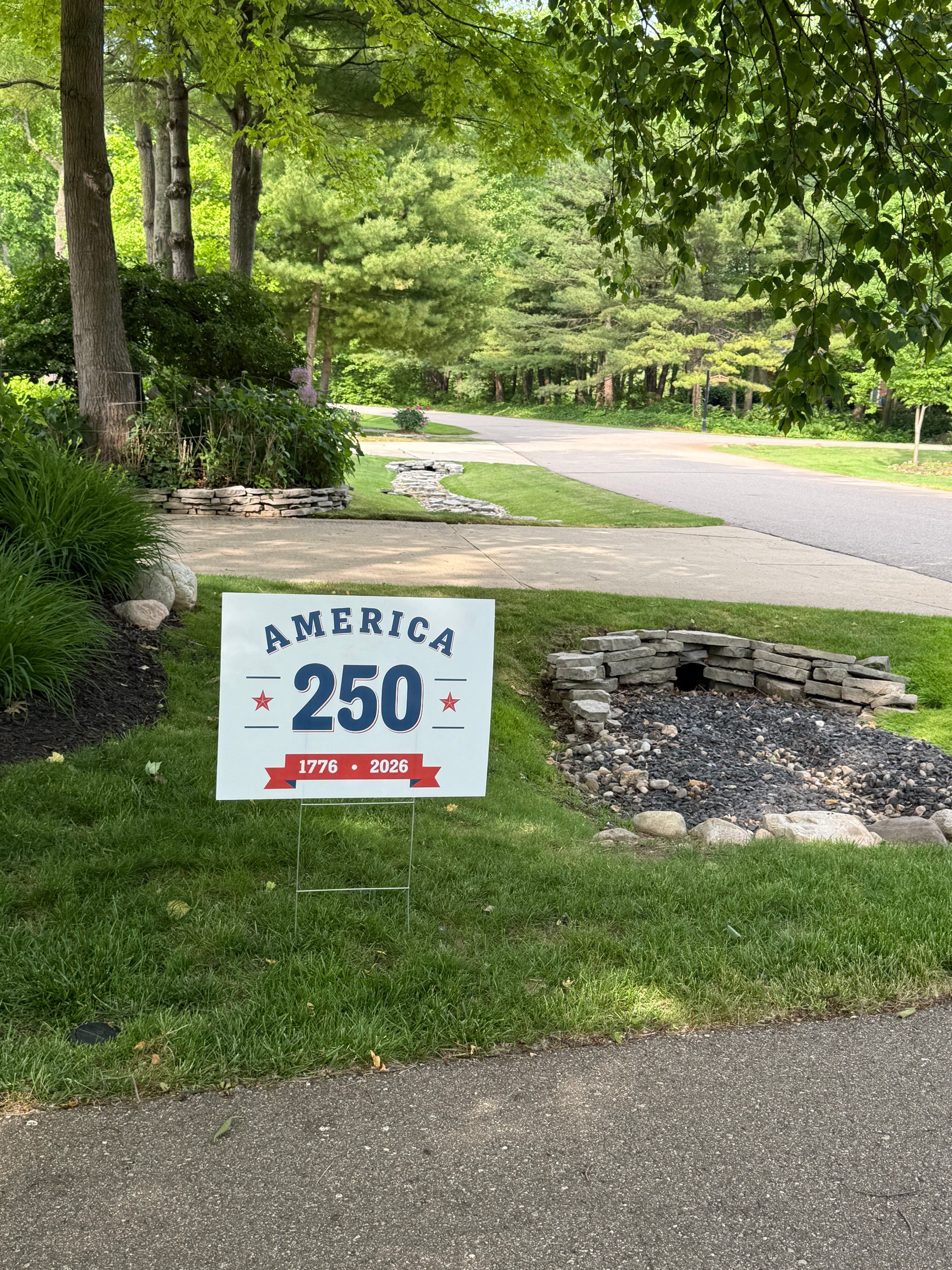 America 250 -  1776-2026 Yard Sign