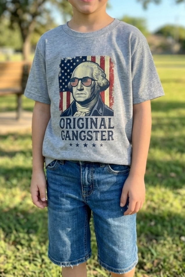 Original Gangster Kids Tshirts America 250 Proud to be American 